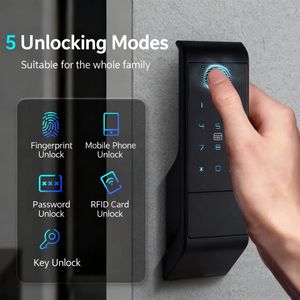 Serrure intelligente pour l'extérieur Serrure étanche en alliage d'aluminium Contrôle d'accès Porte sans fil Télé<span class=keywords><strong>commande</strong></span> TTlock Tuya NFC Empreinte digitale - Product Image 2