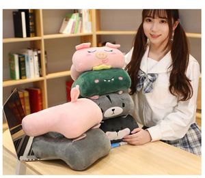 Oreiller de sieste en peluche en coton PP pour enfants d'école primaire, soutien du cou, anti-étranglement, lavable en machine, portable, pour bureau/avion, motif animal - Product Image 4
