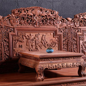 أريكة عرش البط الماندرين من خشب الريدموود الأفريقي الصلب، بتصميم صيني كلاسيكي من عهد مينغ وتشينغ، فاخرة لغرفة المعيشة - Product Image 4