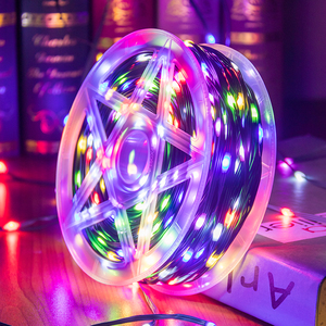 Guirlandes lumineuses <span class=keywords><strong>de</strong></span> Noël en fil <span class=keywords><strong>de</strong></span> cuivre à brancher - Guirlandes féériques étanches <span class=keywords><strong>pour</strong></span> intérieur et extérieur, <span class=keywords><strong>pour</strong></span> la décoration <span class=keywords><strong>de</strong></span> l'arbre <span class=keywords><strong>de</strong></span> Noël, des fenêtres et des fêtes - Product Image 1