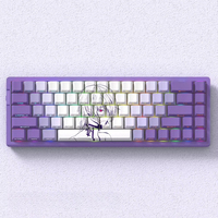 74 touches Frieren, touches de clavier mignonnes à impression latérale d'anime, PBT, sublimation par teinture, Cherry pour clavier mécanique 60/61/68