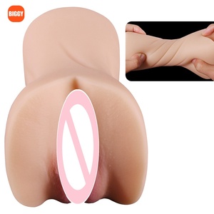 Alat Bantu Seks Pria Aircraft Cup Masturbator Oral Vagina Real Pussy Silikon Alami Bertekstur Gemuk Mainan Seks Dewasa Pussy Toys Sax Anus Dolls - Product Image 4