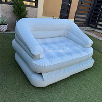 Sofá cama inflable para jardín, colchón para silla, Canapé moderno, muebles plegables Gonflable, cama suave, sofás cama de aire plegables