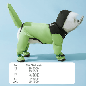 Chubasquero de etiqueta privada plegable, arnés para perros, abrigo de doble capa para perros, chaqueta Hde, chubasquero transparente con capucha, chubasquero para mascotas - Product Image 4