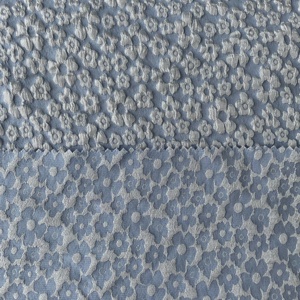Telas tejidas de poliéster 3D Jacquard para hacer ropa de vestido acampanado con detalle de cintura Jacquard Floral de estilo informal de verano - Product Image 1