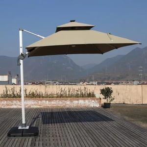 Sombrilla Cantilever <span class=keywords><strong>para</strong></span> Exteriores Prunia con Luz LED, Grande, 3x3m, Base <span class=keywords><strong>para</strong></span> <span class=keywords><strong>Jardín</strong></span>, Parasol <span class=keywords><strong>para</strong></span> Patio, Diseño Económico - Product Image 5