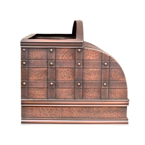 <span class=keywords><strong>Hotte</strong></span> murale en cuivre gaufré antique, options solaires et gaz, design de cuisine de luxe style méditerranéen, contrôlée par application pour VR - Product Image 4