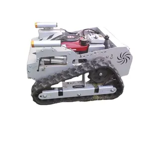 Paletli çim biçme makinesi Robot Mini çim kesici kendinden tahrikli benzinli uzaktan kumanda çim biçme makinesi