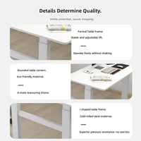 Bureau de travail électrique en acier, moderne et minimaliste, réglable en hauteur, double poste, en forme de barre, pour assis-debout
