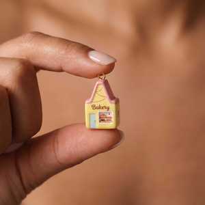 Accessoires de pendentif petite maison en acier inoxydable, style européen et américain, pour DIY, avec chaîne de base, plaqué or par électrolyse sous vide, breloque - Product Image 4