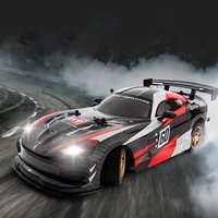 1:16 échelle 2.4Ghz 4WD RC voiture de dérive voiture de sport de course télécommandée à grande vitesse avec lumières LED et 2 ensembles de pneus pour enfants adultes