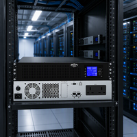 UPS Online Rakit Efisiensi Tinggi 10KVA 1 Power Factor 19'' untuk Ruang ISP Pusat Data Kecil