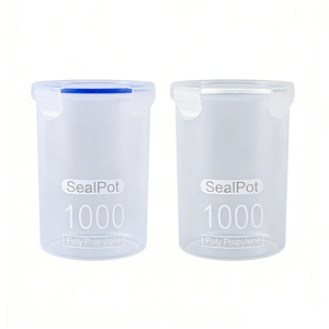SealPak Plastic <b>Storage</b> <b>Jars</b> 600 800 1000 1500Ml With Lid <b>For</b> <b>Kitchen</b> Food <b>Storage</b> - Product Image 5