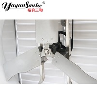 Ventilateur d'extraction mural électrique en PRV avec roulement à billes et pales en acier inoxydable 36 pouces OEM pour élevages avicoles et porcins