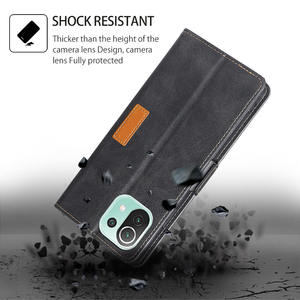 Para Laudtec Business Simple Cartera de cuero Tarjeta Funda para teléfono móvil para <span class=keywords><strong>Poco</strong></span> <span class=keywords><strong>M4</strong></span> <span class=keywords><strong>Pro</strong></span> 5G Carcasa protectora a prueba de golpes Sjk1000 - Product Image 3