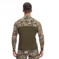 T-shirt classique à manches longues pour uniforme, entraînement extérieur, airsoft, paintball, tactique, tricoté, respirant, séchage rapide