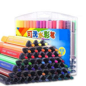 Stylos Marqueurs Aquarelles Lavables pour Peinture Artistique – 12, 18, 24 ou 36 Couleurs - Product Image 1