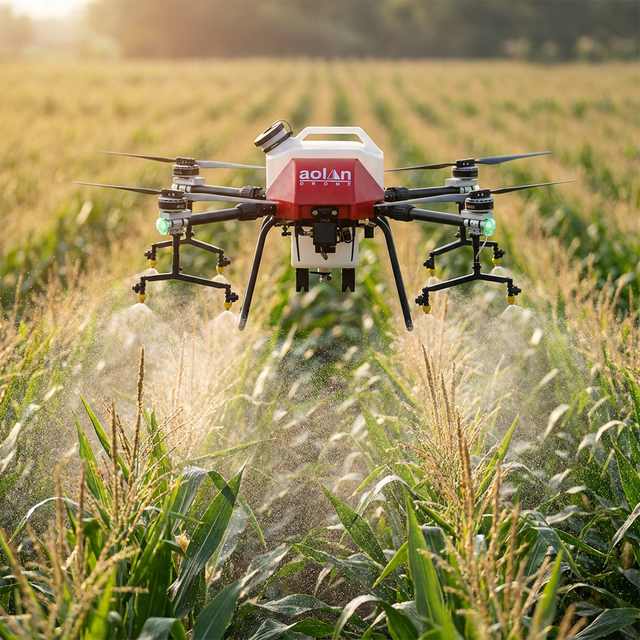 Heavy Payload Agricultural Drone Sprayer 6 Axis Carbon Fiber UAV Large Farm Crop Pesticide Spraying High Efficiency Engine Pump