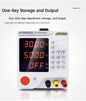 eTOMMENS eTM-305DP Alimentation électrique linéaire CC 30V 5A à sortie stable programmable à 4 chiffres pour la réparation de cartes mères d'ordinateurs