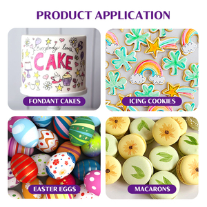 2025 New Arrival nhà máy bán buôn thực phẩm màu đánh dấu bút kép hai mặt ăn được bút trẻ em thân thiện cho bánh trang trí DIY Baking - Product Image 5