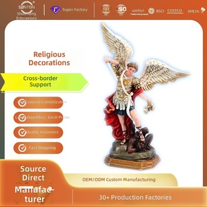 Fornitura Esclusiva Transfrontaliera: Articoli Religiosi e Culturali di Origine Fujian, Statuette in Resina dell'Arcangelo del Giorno del Giudizio, Ornamenti Artigianali - Product Image 2
