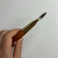 Pinceau de maquillage de luxe VLIYA 2 en 1, nouveau pinceau de fond de teint en métal doré, bois et synthétique