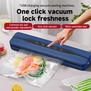 New USB Rechargeable Wireless Portable <b>Large</b> Suction Smart Touch Screen Household Automatic Kitchen Food <b>Plastic</b> Sealing Machine - Product Image 3