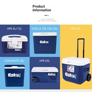 Glacière isotherme ESKY portable pour camping, pique-nique, en PU, pour la conservation de la fraîcheur des fruits de mer et des plats à emporter - Product Image 2