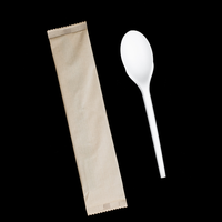 Lot de 140 couverts jetables en plastique pour fruits, cuillères, fourchettes, couteaux à découper et cuillères