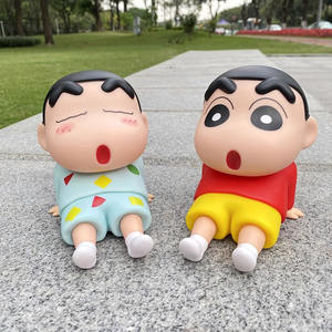 Düşük fiyat toptan sevimli karikatür telefon tutucu bebek süsleri mum boya shin-chan Anime aksiyon figürleri - Product Image 3