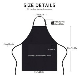 Tablier de cuisine professionnel en polyester blanc 12Sx12s/300Dx12s pour chef - Vente en gros - Product Image 5