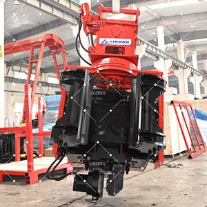 Machine de pose de pieux multifonctionnelle à fixation latérale, adaptée aux travaux de construction de ponts, de ports et de régions côtières, mâchoires interchangeables - Product Image 2