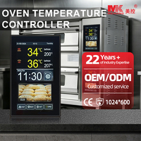 Pengontrol Suhu Oven MK5L08-08 220V Panel Layar Sentuh 7 Inci ±1 ℃   Papan Kontrol Akurasi dengan Dua Termokopel Tipe K