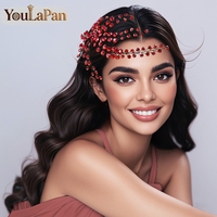 YouLaPan Peigne à cheveux gothique en strass, fait à la main, exquis, pour mariages, banquets, danses, fêtes, accessoires pour cheveux YXA231