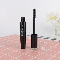 Emballage cosmétique haut de gamme en plastique scellé et personnalisable avec pinceau pour logo de marque, idéal pour mascara et maquillage