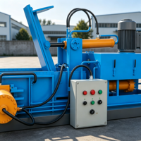 Presse à balles horizontale pour ferraille, haute compression, pour copeaux d'aluminium et matériaux divers, directement de l'usine