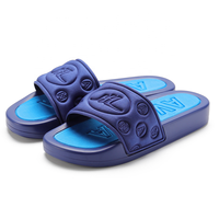 Henghao à feuilles persistantes tongs semelles salle de bain diapositives chaussures été plat plage Pvc pantoufles hommes diapositives pantoufles personnalisées pour hommes toboggan