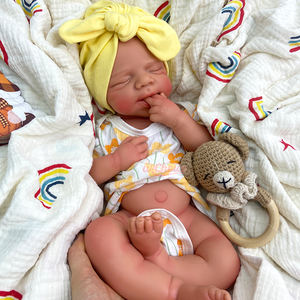 20 İnç Platin Silikon Yeniden Doğmuş Bebek Kız/Erkek Oyuncak Bebek, Detaylı Açık Ağızlı Damarlar, Kaygı Giderici Tek Noktadan Hizmet - Product Image 1