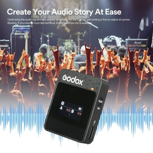 MoveLink II M1/M2 DF New Godox-MoveLink II M1/M2 <b>Wireless</b> Lavalier Microphone System for <b>Cameras</b>/Smartphones Kit <b>Wireless</b> Lavali - Product Image 6