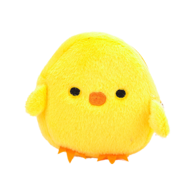 Kawaii Cartoon Chicken Animal Party Embroidery Storage Bag Earphone Bag Plush Pendant Coin Purse Toy Portable