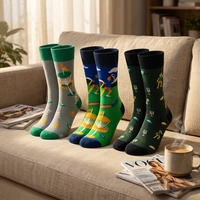 Belloxis Chaussettes décontractées amusantes à motif de lettres de golf pour homme – Cadeau pour les amateurs et joueurs de disc golf – Mélange de coton