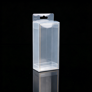 Boîte pliable personnalisée en PVC transparent avec trou de suspension, emballage plastique pour jouets, quincaillerie, cadeaux, vente en gros, OEM, lot, Chine - Product Image 6