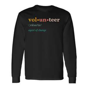 T-shirt à manches longues Volunteer Agent Of Change Definition - Product Image 1