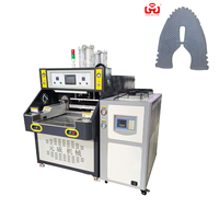 Machine de soudage à table coulissante automatique à fonctionnalité unique pour le gaufrage et le thermoformage des empeignes de chaussures de sport