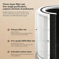Mesin Pembersih Udara HEPA Filter Khusus untuk Hewan Peliharaan di Dalam Ruangan, Buatan Pabrik di Cina, Humidifier Terbaik untuk Rumah, Filter HEPA Pembersih Udara