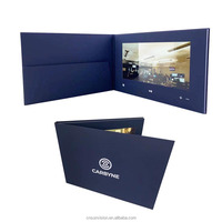 Invitation de mariage à impression personnalisée Carte de voeux Livre vidéo à écran LCD Brochure vidéo HD IPS de 10.1 pouces