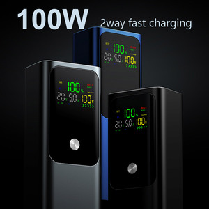 2025 Laptop <span class=keywords><strong>Power</strong></span> <span class=keywords><strong>Bank</strong></span> 20000mAh Tragbare Energie riegel mit hoher Kapazität PD 100W Laden von supers chn ellen zwei externen USB-Akkus vom Typ C. - Product Image 2