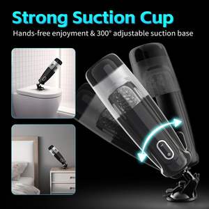 Op En Neer 3d Getextureerde Pocket Pussy Mannen <span class=keywords><strong>Stroker</strong></span> Seksmachines Roterende Stuwzuiger Automatische Mannelijke Masturbatie Cup Seksspeeltjes - Product Image 3