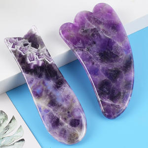Huiying - Piedras de <span class=keywords><strong>Guasha</strong></span> de Amatista China Personalizadas, Antienvejecimiento, Variedad de Formas, Herramientas de Masaje Gua Sha - Product Image 3