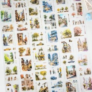 1 rouleau de ruban adhésif PET original sur le thème urbain pour le scrapbooking de cahiers faits à la main - Product Image 2